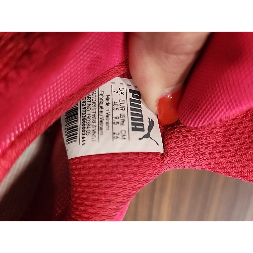 Womans Puma Fenty Running Fierce High Top Sneakers 9.5 Hot Pink Embossed - Picture 11 of 11